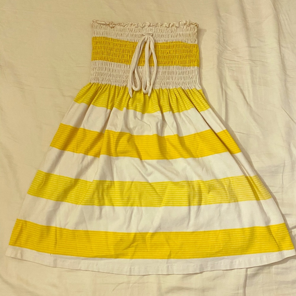 Strapless summer beach dress